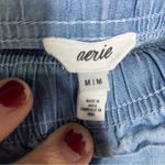 Aerie  chambray high rise ruffle‎ shorts size medium new with tags! Photo 1