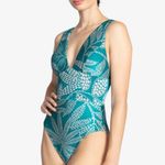 Robin Piccone  Romy Plunge One Piece Swimsuit, Size 10, $188 Photo 1