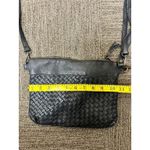 Vintage Viola Castellani Woven Slim Shoulder Bag Purse Black Photo 9