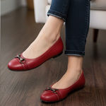 Mephisto Vintage Red‎ Horsebit Low Pumps Heeled Shoes 9 Red Photo 0