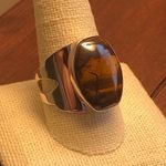 Sterling Silver JAY KING Desert Rose Tigers Eye Cabochon Ring Sz 11 Photo 0