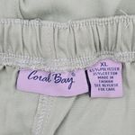 Coral Bay Green Cotton Stretch Bermuda Bottoms Pants Shorts Plus XL Photo 5