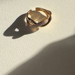 Elegant Gold and Silver Women's Rings Set Photo 4