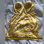 Oh Polly NWT:  Floral Yellow strapless dress Photo 2