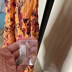 Free People NWOT Intimately Orange Flower Sheer Chemise Size L Photo 1