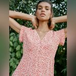 Capulet  Revolve Mabel Mini Dress in Tangerine‎ Red Ditsy Floral Size XS Photo 1