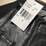 Kut From The Kloth NWT Lessie Coated Denim High-Waist Pleated Pants Faux Leather Photo 9