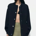 ZARA NWT *Flawed Woman’s Flap Baggy Bomber Jacket Size Medium Streetwear Photo 0