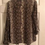 The Limited  snake skin womens medium button up dress shirt. Like new! Photo 2