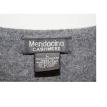 Mendocino Sweater Women's Large Gray 100% Cashmere Long Sleeve Pullover Photo 1