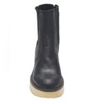 Free People James Leather Chunky Block Heel Chelsea Boots Black Size 10 Photo 4