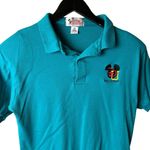 American Vintage Vintage Disney University Polo Shirt Womens Blue Small S Tee Photo 1