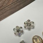 Bead Cluster /Cameo Clip On Earrings Vintage Photo 1