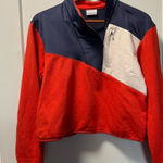 Columbia Women's Lodge Hybrid Pullover Colorblock Retro Outdoor 1/4 Zip M Photo 0