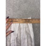 Garnet Hill  linen striped pants pleated trousers pockets beige tan 4 Photo 7