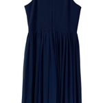 Dress the Population NWT Alicia Midi Dress Midnight Blue Size XXL V-neck Glam Photo 10