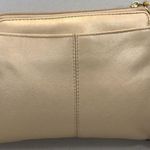Jacqueline Ferrari Cream/Gold Leather Small Shoulder Handbag Bag Purse READ Photo 1