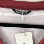 Bloomchic Womens Striped Contrast Petal Sleeve T-Shirt Scarlet Red 14-16 Photo 4