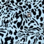 Jamie Sadock Golf Skirt 8 Blue Black Animal Print Pockets Zipper Stretch Photo 2