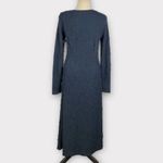 Stine Goya Orchid Midi Dress Women's Small Navy Blue Geo Daisy Long Sleeve NWOT Photo 4