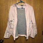 Reebok Vintage Reekbok Casual Pink Shirt Lined Sporty Hooded Jacket Size Large Photo 4