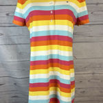 Tommy Hilfiger  Medium Polo Dress Multicolor Stripe Short Sleeve Casual Preppy Photo 0