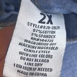 American Bazi Light Wash Wide-Leg Jeans with Front Slits ā Size 2X Photo 7