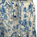 AQUA  Sleeveless Square Neck Blue Toile Crop Top & Midi Tiered‎ Skirt  Size L NWT Photo 11