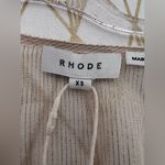 RHODE NWT Emily Sheer Shimmer Gold Dress Kimono Style Sleeve Size XS Photo 8