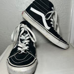Vans  Sk8-Hi Black Sneakers Women's High‎ Top Skate Shoes Classic Style Size 8 Photo 0