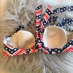 Catalina Bikini Swimsuit Top Americana Stars Stripes Red White Blue Womens Small Photo 1