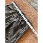 Daisy Street  Star Patch Wide Leg Jeans Black Wash Grommet Detail Size US 3 Photo 2
