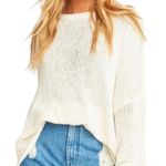 Show Me Your Mumu Anya Knit Long Sleeve Pullover Sweater Cream White Women's S Photo 4