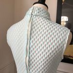 Vintage 60s Sleeveless Turtleneck Maxi Mock Neck Dress M Blue Size M Photo 5