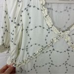 Atelier Reve French Brand Light Floral Ruffle Chic Blouse Top Size EU 38 White Photo 7