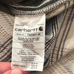 Carhartt  Women’s Cream Blue Loose Fit Twill Plaid Shirt Size XL NEW with Tags Photo 9