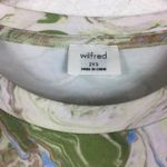 Aritzia Wilfred Possibility Marble Midi Dress XXS Stretch Jersey Abstract Photo 5