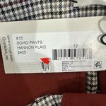 Cara Cara Soho Pants Hannon Plaid Turtledove NWT Size 12 | Tailored Chic Gray Photo 6