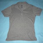 Jerzees 𝅺 SPORT SHIELD polo collared gray short sleeve top size M Photo 0