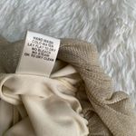 Arden B Sparkly Blouse Slouchy Top batwing Gold Metallic Nude boat-neck size S Photo 12