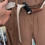 Made in Italy! 🇮🇹 Brown Pants with Belt Size L Photo 4