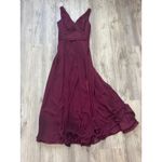 David's Bridal David's‎ Bridal Long Chiffon Surplice Tank Dress Size 10 NWT Photo 3