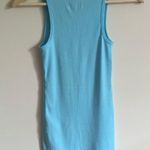 Victoria's Secret Tiffany Blue “Just Married” Rhinestone Ribbed Fitted Tank Top Photo 3