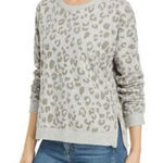Rails Marlo flocked Heather leopard print M cozy sweatshirt Photo 0