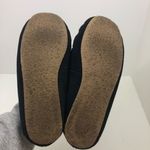 Minnetonka  Navy leather slippers faux fur lined Photo 2