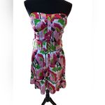 Floral Strapless Mini Dress Photo 3