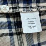 Madewell  Plaid Artiste Tassel Tunic Mini Dress Size‎ Small Light Flannel Pockets Photo 6