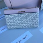 Michael Kors  Powder Blush Maisie Tote 3 In 1 Large Leather Purse Photo 3