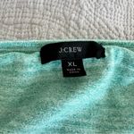 J.Crew Space Dyed Wide V Neck Henley Sweater XL Extra Large Mint Green Shirt Top Photo 3