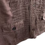 Marina Luna 100% Linen Brown Sleeveless Pintuck Button Up Blouse Size L Size L Photo 2